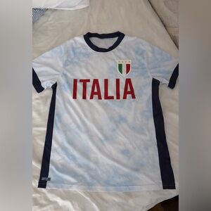 Italia Men's Blue and White Jersey